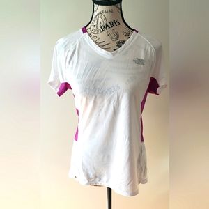 THE NORTH FACE sports short sleeves t shirt White and purple Size M